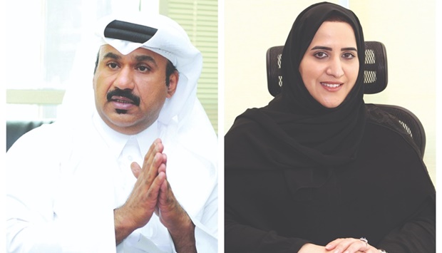 Abdulaziz Mahmoud al-Ziyara, left, and Wassan Abdulla al-Baker