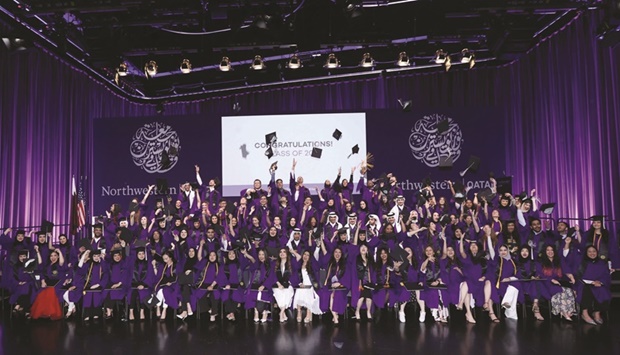Northwestern Qatar, a partner university of Qatar Foundation for Education, Science and Community Development, celebrated the graduation of the Class of 2022 on the 10th anniversary of the graduation of its first class.