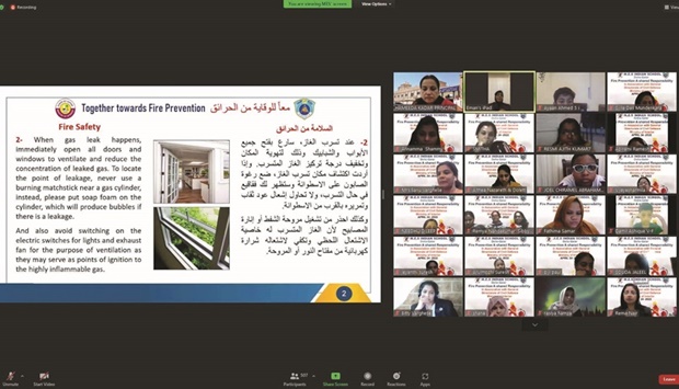 From the event held virtually.