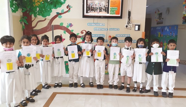 A special assembly in conjunction with the Earth Day celebration was organised by DPS Modern Indian School's students of grade I and II, to bring about awareness on conservation and saving the planet.