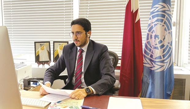 HE the Permanent Representative of Qatar to Unesco Dr Nasser bin Hamad al-Hanzab