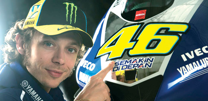 VICTORY ON MIND:  Rossi