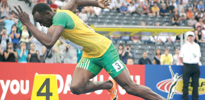 IAAF president Lamine Diack (below) feels that itu2019s wrong to make Jamaican superstar Usain Bolt (above) and other fast men dope suspects just because 