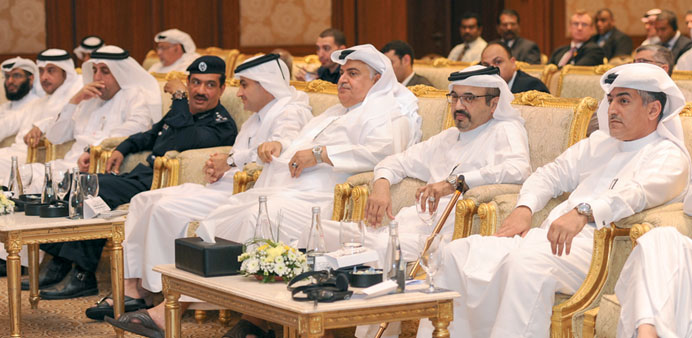 Al-Mawlawi, Secretary-General of the National Road Safety Awareness campaign, Brig Mohamed al-Malki and other senior officials at the meeting.