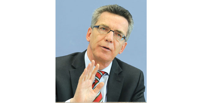 Maiziere: in certain regions the rise in numbers (of immigrants) is alarming.