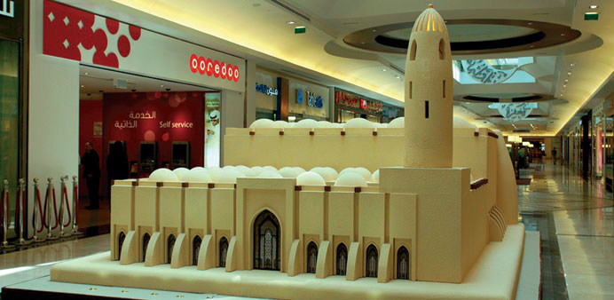 Replica of Sheikh Muhammad Ibn Abdul Wahab Mosque inside Lagoona Mall.