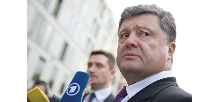    Poroshenko: promised late on Sunday to end fighting u2018this weeku2019.