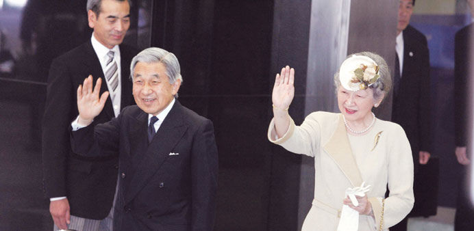 Emperor Akihito and Empress Michiko: to start a tour of the Indian cities of New Delhi and Chennai on November 30.