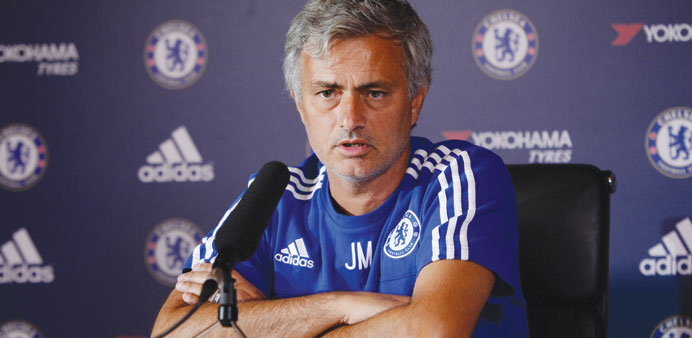 Chelsea manager Jose Mourinho during a press conference.