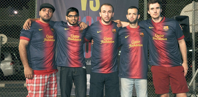 Winners of signed FC Barcelona jerseys.