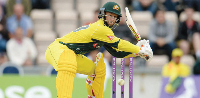 Australia's Matthew Wade in action during his unbeaten 71 against England. (Action Images via Reuters)