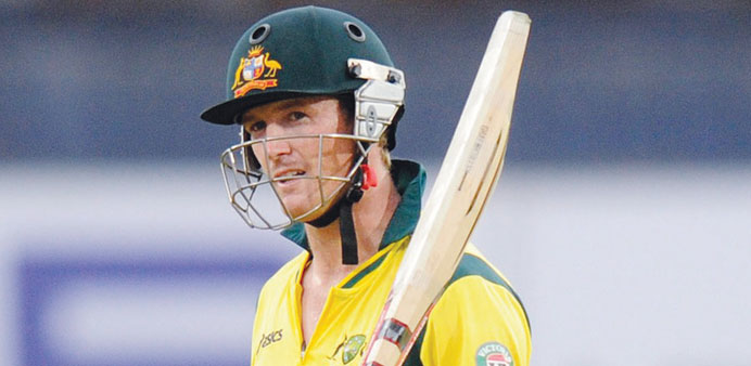 Australia captain George Bailey brought up his third fifty in four matches in yesterday's match at Ranchi. (BCCI)