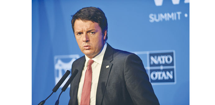 Renzi: Defiant assurances.