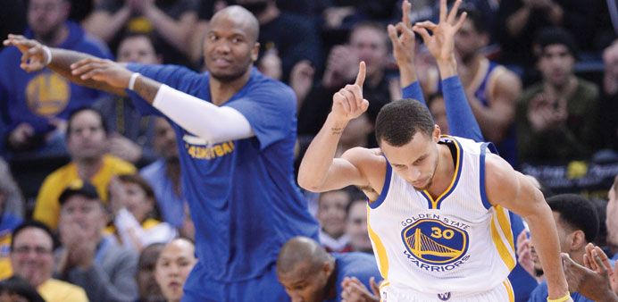 File picture of Golden State Warriors guard Stephen Curry.