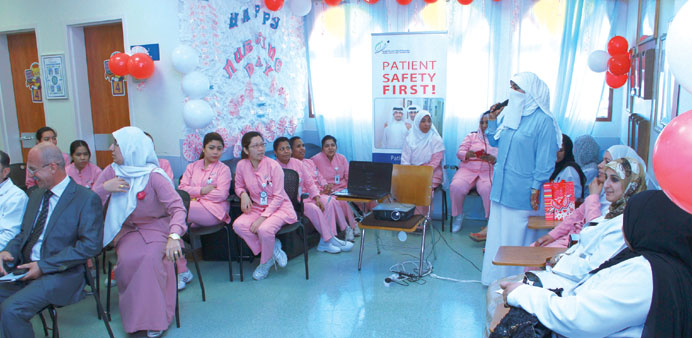 Nurses attend one of the events at a healthcare centre.