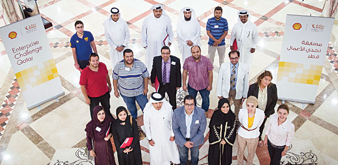 The u201cEnterprise Challenge Qatar 2014u201d mentoring team.