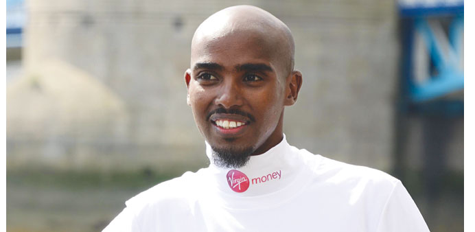 Mo Farah will make his marathon debut today in London.