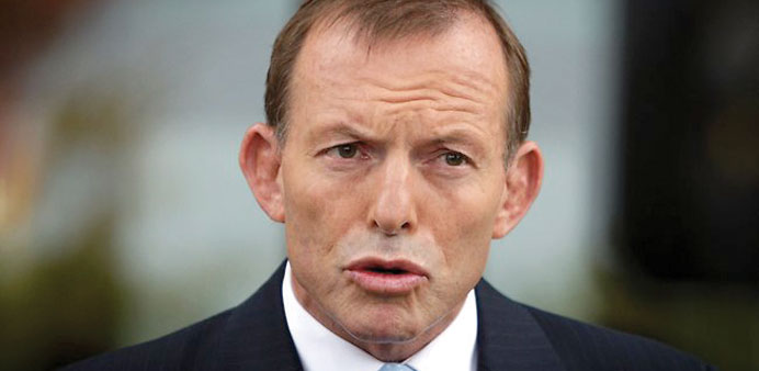 Prime minister Tony Abbott.
