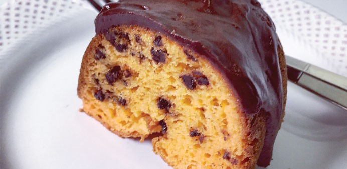 Be sure to toss the chocolate chips with a bit of flour or add them to the dry ingredients first when making Chocolate Chip Orange Cake. 