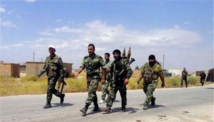 Syrian troops at Marj al-Sultan