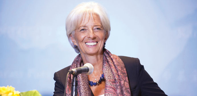 Lagarde: Urging policymakers to adopt tighter fiscal policies.