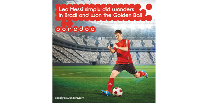 The Ooredoo advertisement featuring Lionel Messi.