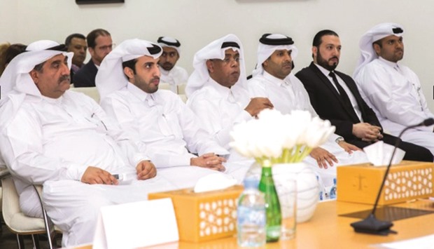 Participants at the seminar held by the Qatar International Court and Dispute Resolution Centre on alternative dispute resolution in the construction industry.