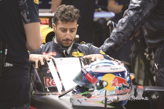 Red Bull driver Daniel Ricciardo tested an 'aeroscreen' fitted to the front of the cockpit in Friday practice this race weekend. (AFP)