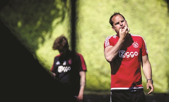 File picture of Ajax Amsterdam clubu2019s coach Frank de Boer.
