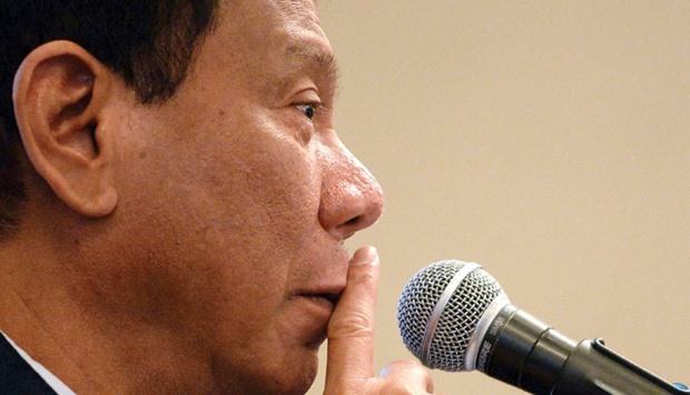 Philippine Presidential favourite Rodrigo Duterte.