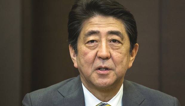 Abe: Shifting economic policies.