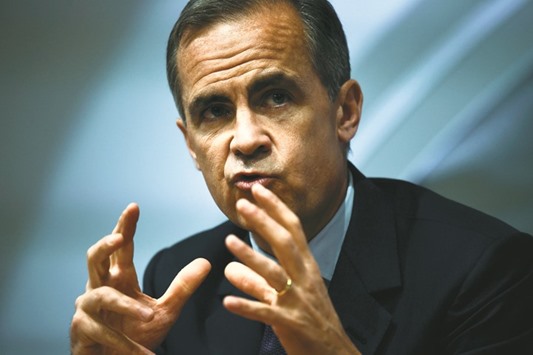 Bank of England Governor Mark Carney delivers his monthly inflation report at the Bank of England in the City of London on Thursday. u201cI remember that the levels of uncertainty in the early 1990s are the same as the levels of uncertainty today in this economy which is one of the reasons why the economy is slowing right here,u201d Carney said on the BBCu2019s Andrew Marr show yesterday.