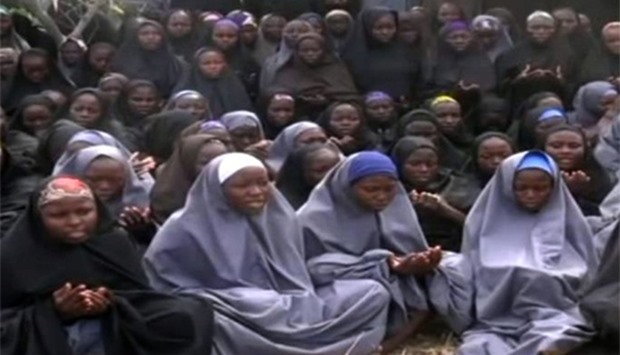File photo of kidnapped Chibok schoolgirls