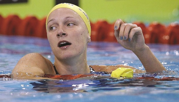 Swedenu2019s Sarah Sjostrom set the record of 55.64 seconds on her way to gold at last yearu2019s world championships in Kazan, Russia.