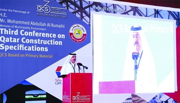 Dr al-Kuwari addressing the conference on Sunday