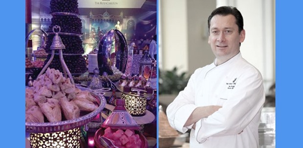 SUMPTUOUS: A glimpse into the Ramadan special at the Ritz-Carlton, Doha. Right:  Gael Cruchet