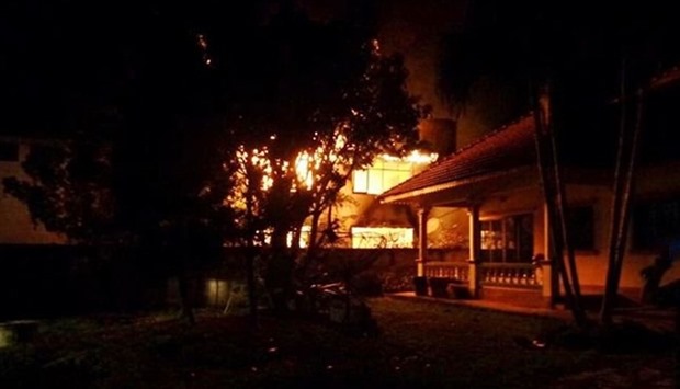 Fire at school dormitory in Thailand
