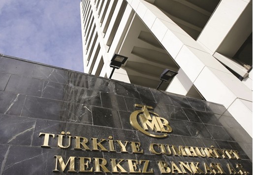 Turkeyu2019s central bank headquarters is seen in Ankara. The apex bank cut the top end of its interest rate corridor by an expected 50 basis points yesterday, as new  governor Murat Cetinkaya charts a dovish course amid cooling inflation and political pressure for lower rates.