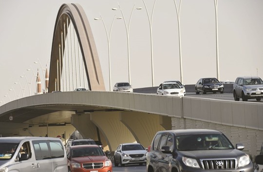 A picture taken on April 26 shows a cable bridge that was newly built in the Saudi capital Riyadh. Saudi Arabia is undergoing its biggest-ever economic shakeup, led by Deputy Crown Prince Mohammed bin Salman, as it prepares for the post-oil era following the plunge in crude prices that started in 2014.