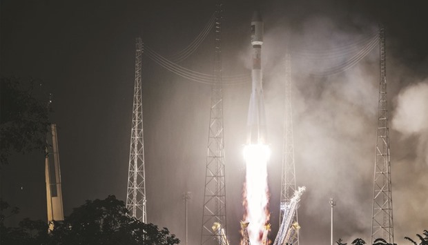 A handout picture released yesterday shows the launching of Europeu2019s Galileo sat-nav system with a fresh pair of satellites to join a dozen already in space.