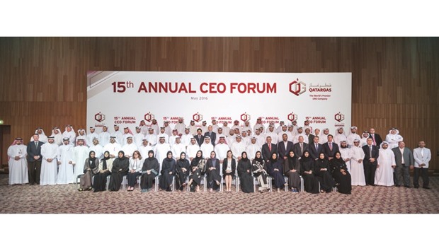 Participants at the Qatargasu2019 CEO forum.