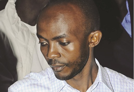Luyima, who was considered the mastermind behind the attacks, is seen at the Kampala High Court yesterday.