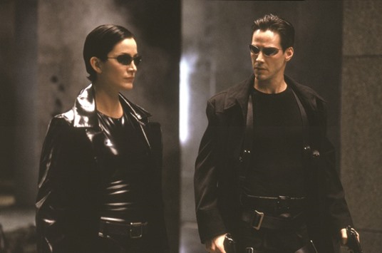 A still from The Matrix.