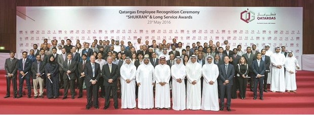 More than 500 Qatargas employees were recognised at a recent event for u201ctheir outstanding performance and continuous years of serviceu201d to the company.
