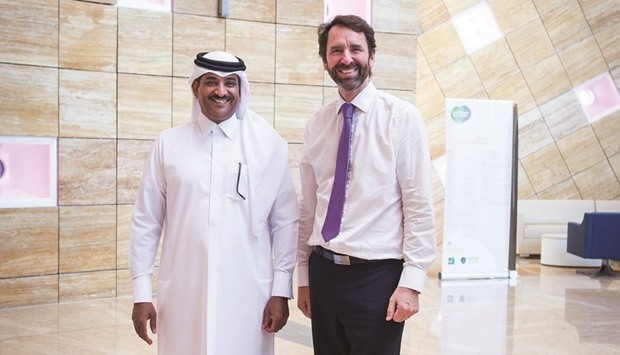 Sidra acting chief medical officer Dr Abdulla al-Kaabi  and CEO Peter Morris.