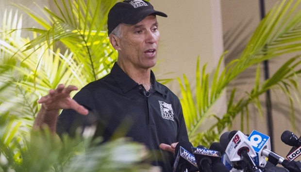 Thane Maynard, Executive Director of the Cincinnati Zoo and Botanical Gardens, speaks to reporters two days after a boy tumbled into a moat and officials were forced to kill Harambe, a Western lowland gorilla, in Cincinnati, Ohio, US May 30, 2016