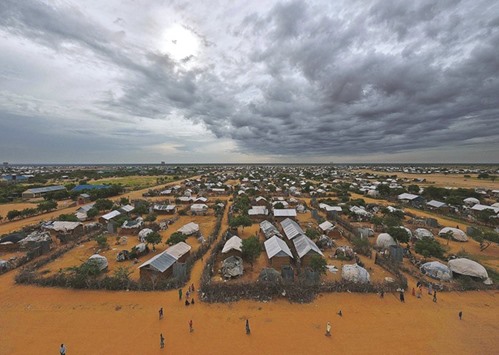 An overview of the eastern sector of the IFO-2 camp in the sprawling Dadaab refugee camp, some 470kms northeast of the Kenyan capital Nairobi.