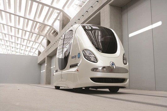 A Personal Rapid Transit (PRT) vehicle, or driverless electric pod car, which transports students between parking areas and the institute, is seen at the Masdar Institute of Science and Technology in Abu Dhabi. Automakers and tech giants including Alphabet Incu2019s Google unit have high hopes for a rapid rollout of autonomous vehicles, which they say will radically reduce traffic deaths and cure congestion in big cities. All of this depends on people buying something they donu2019t currently want.