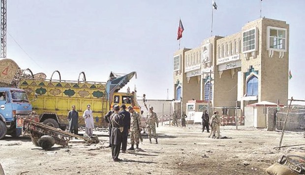 Pakistan-Afghanistan border crossing point at Chaman.