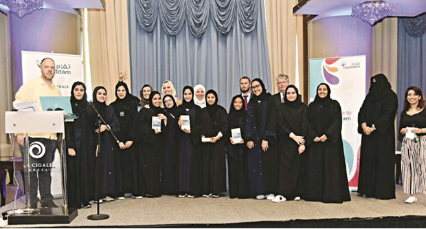 Students from Al Bayan Independent School for Girls.